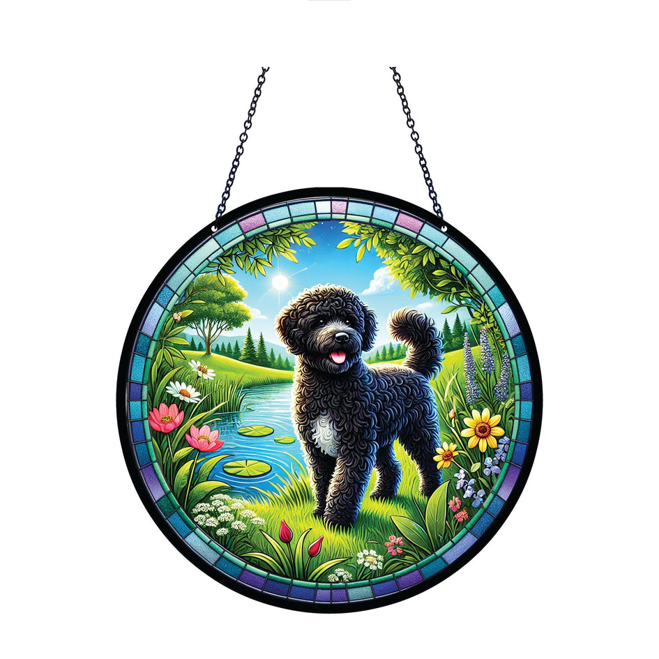 Portuguese Water Dog Suncatcher