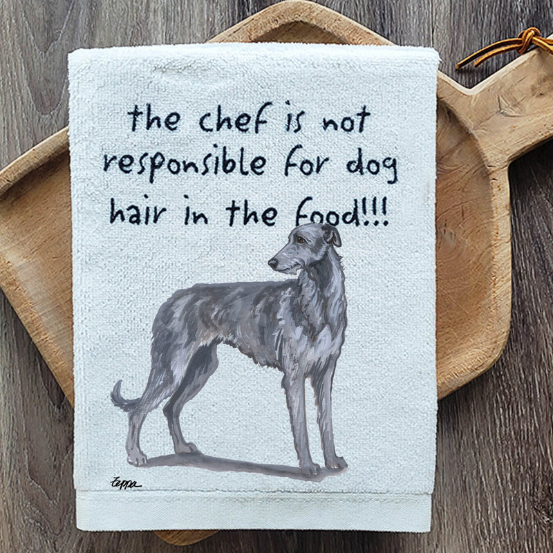 Scottish Deerhound Dish Towel