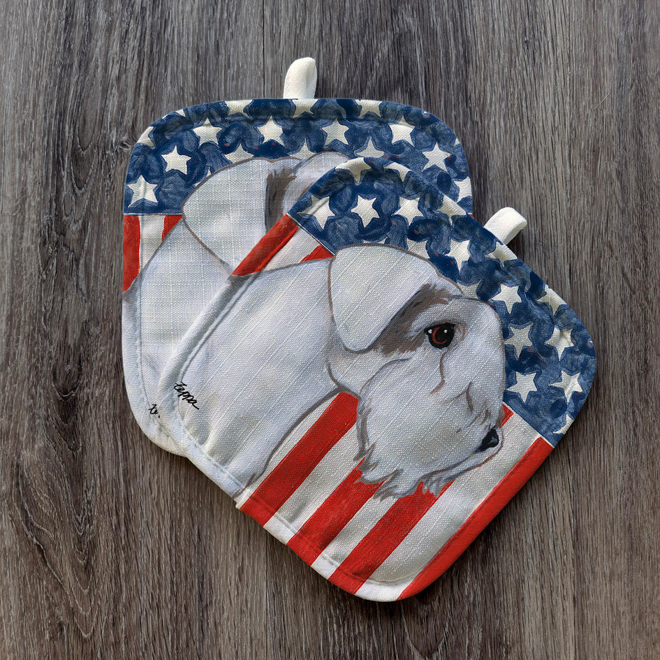 Sealyham Terrier  Americana Pot Holder Set