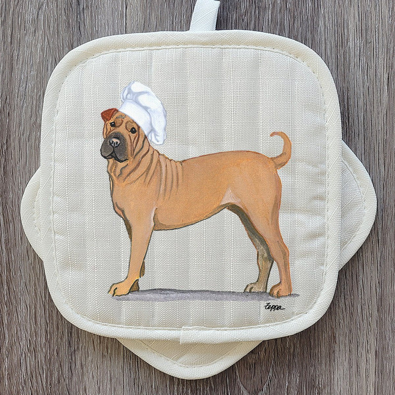 Shar Pei  Pot Holder Set