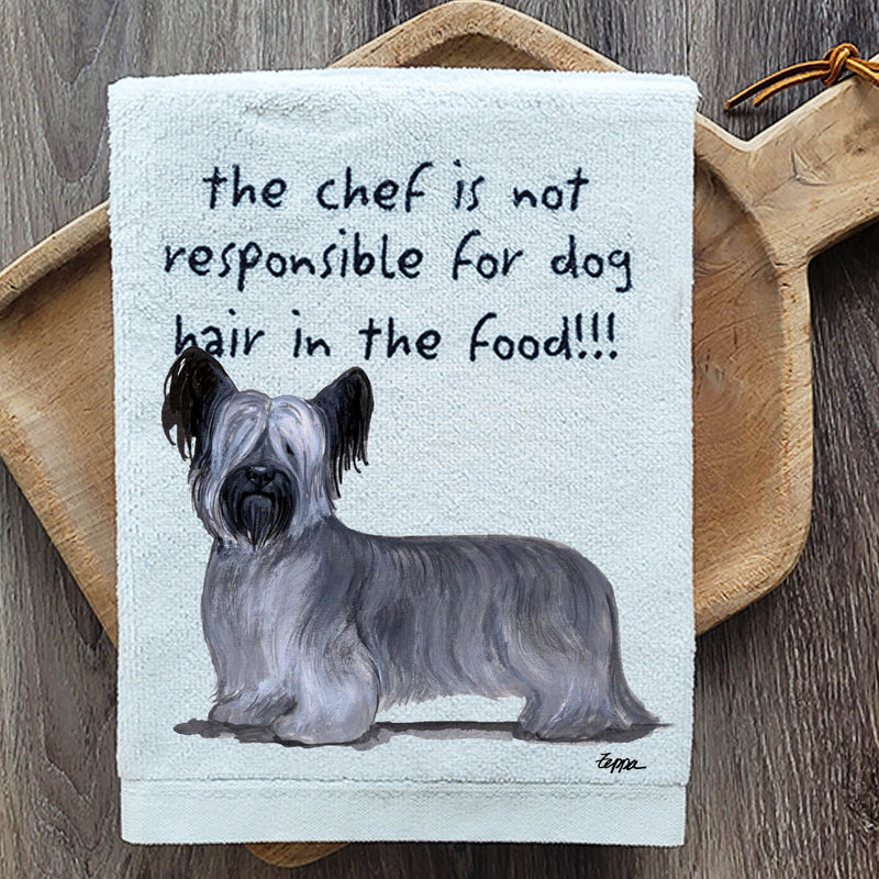Skye Terrier Dish Towel