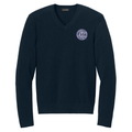 AKC Seal Embroidered V-Neck Sweater