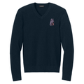Briard Embroidered V-Neck Sweater