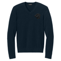 Curly-Coated Retriever Embroidered V-Neck Sweater