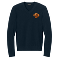 Dachshund Embroidered V-Neck Sweater