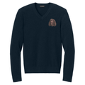 Irish Water Spaniel Embroidered V-Neck Sweater