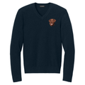 Labrador Retriever Embroidered V-Neck Sweater