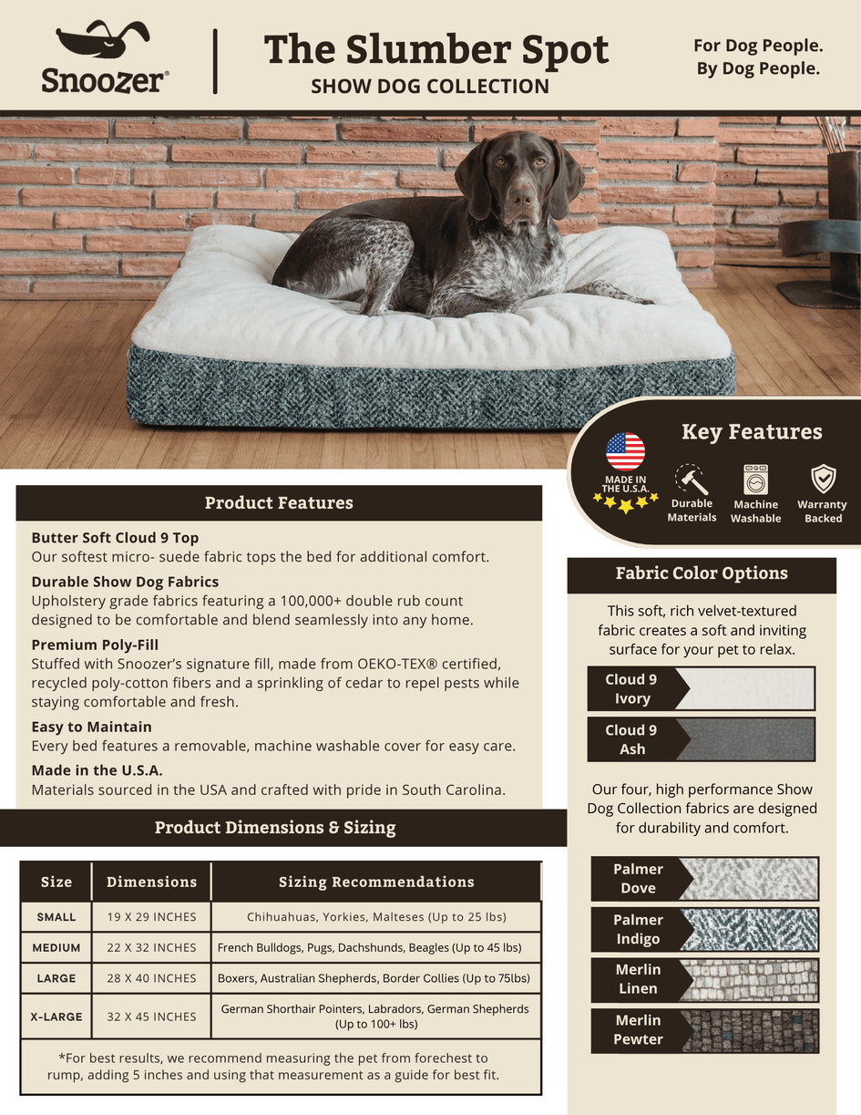 Snoozer Slumber Spot Dog Bed