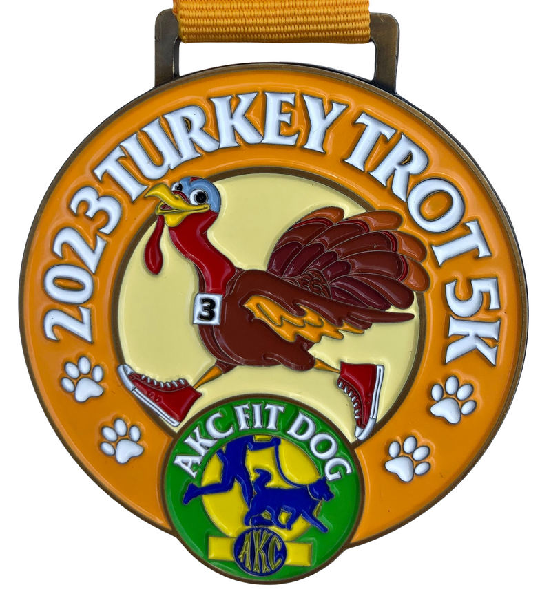 Fit Dog 2023 Turkey Trot Medallion