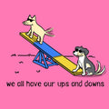 Ups And Downs - Ladies T-Shirt V-Neck