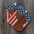Vizsla  Americana Pot Holder Set
