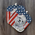 West Highland Terrier  Americana Pot Holder Set