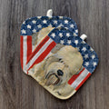 Soft Coated Wheaten Terrier  Americana Pot Holder Set