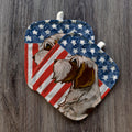 Wirehaired Pointing Griffon  Americana Pot Holder Set
