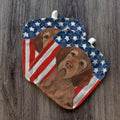 Wirehaired Vizsla Americana Pot Holder Set