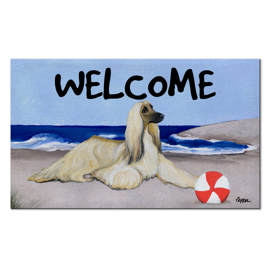 Afghan Hound Welcome Mat