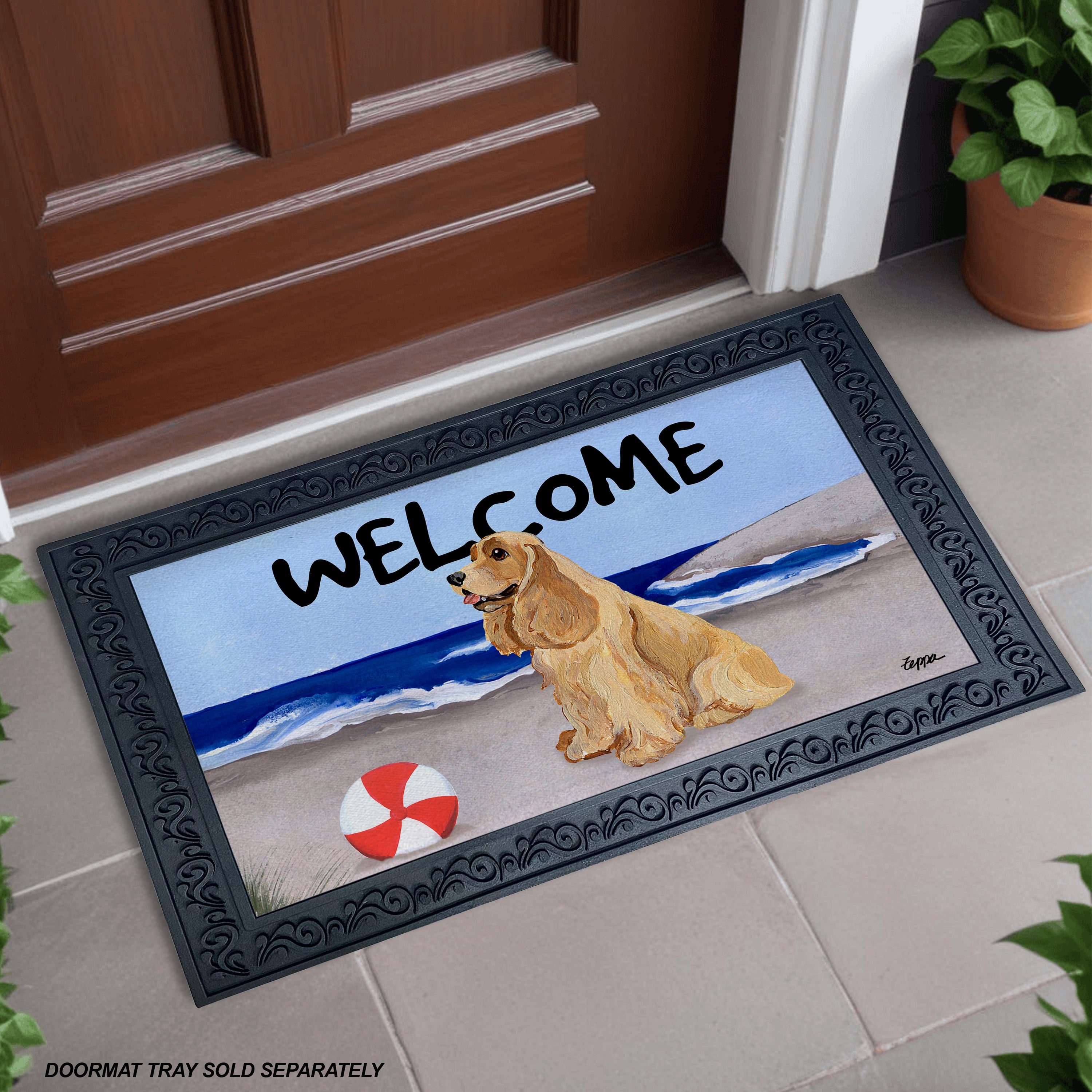 Cocker spaniel doormat best sale