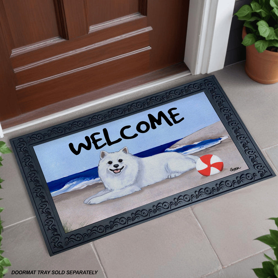 American Eskimo Dog Welcome Mat