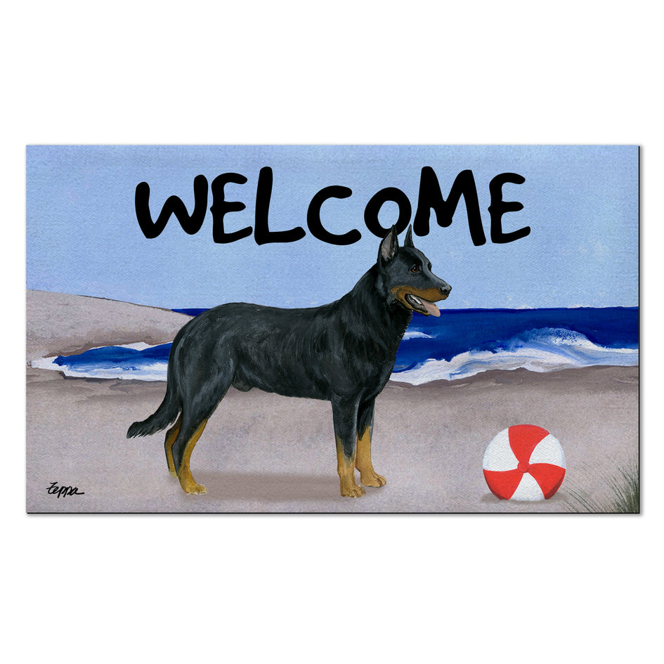 Beauceron Welcome Mat