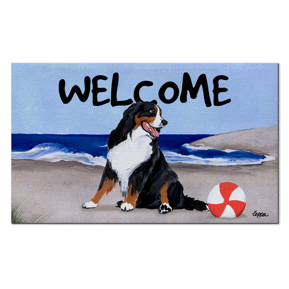 Bernese Mountain Dog Welcome Mat