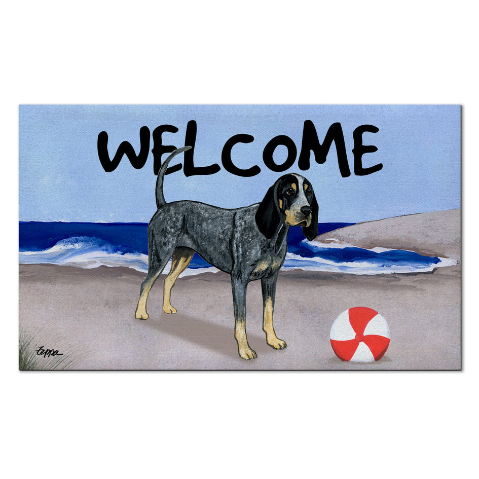 Bluetick Coonhound Welcome Mat