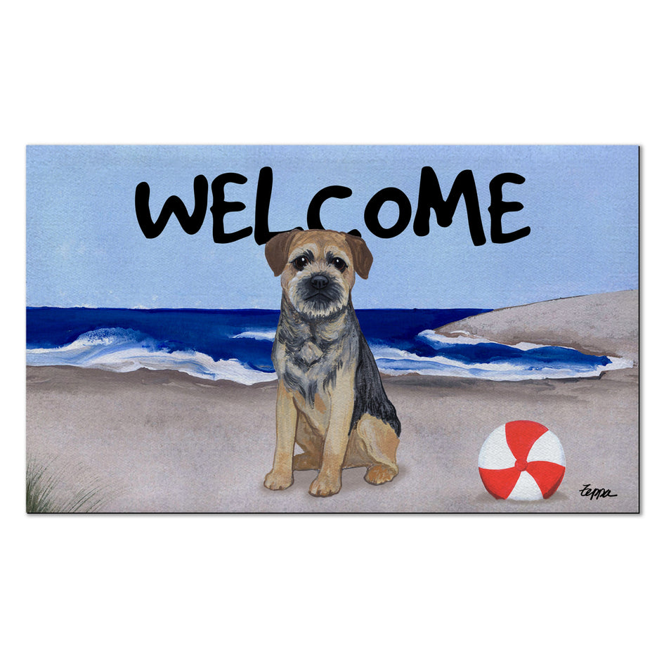 Border Terrier Welcome Mat