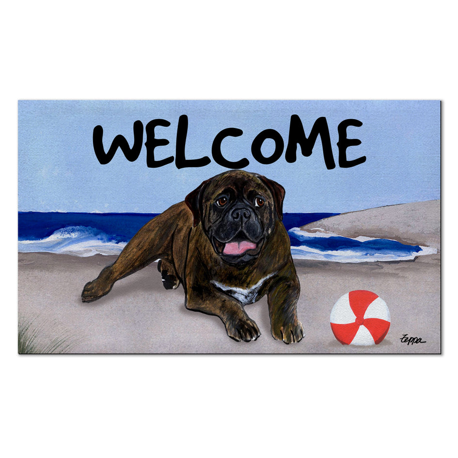 Bullmastiff Welcome Mat