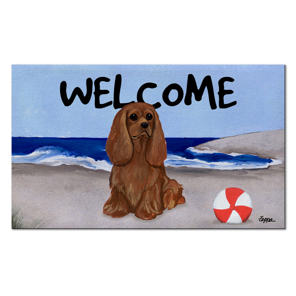 Cavalier King Charles Spaniel Welcome Mat