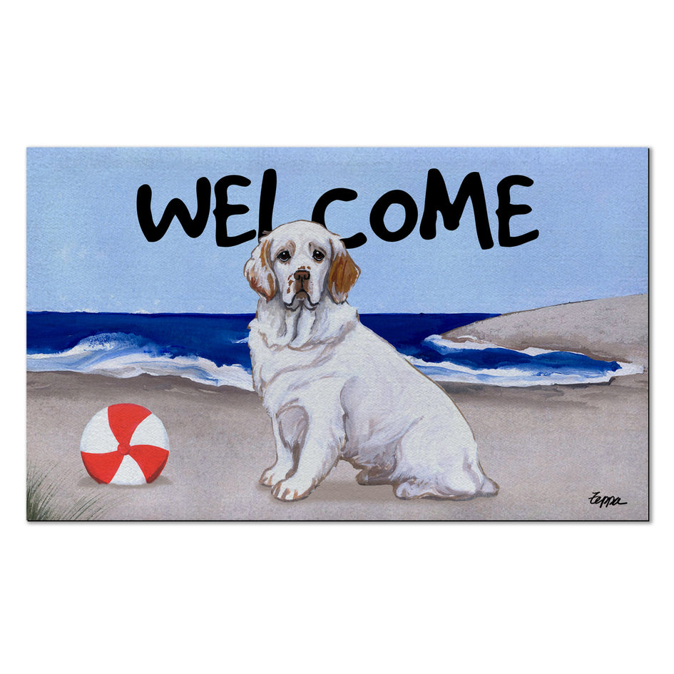 Clumber Spaniel Welcome Mat