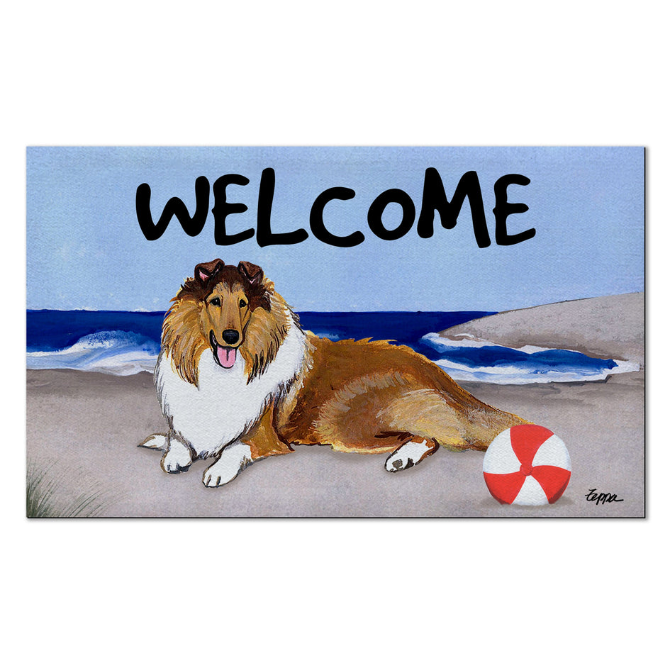 Collie Welcome Mat