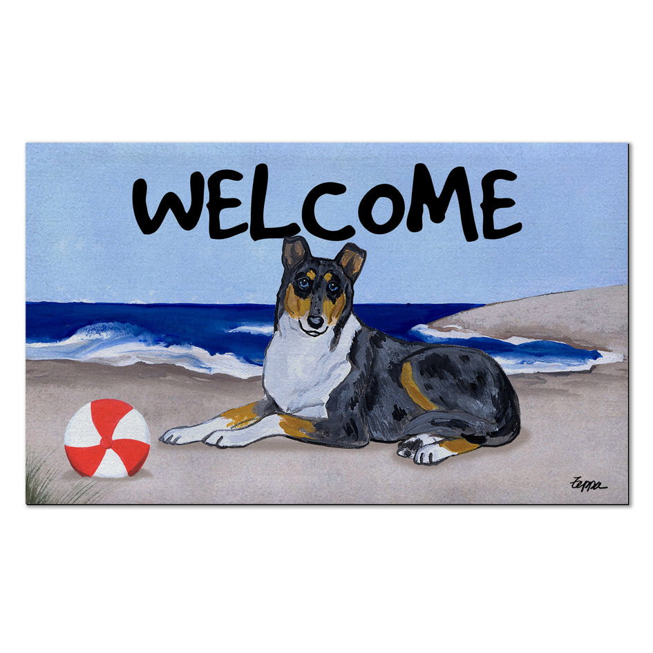 Collie Welcome Mat