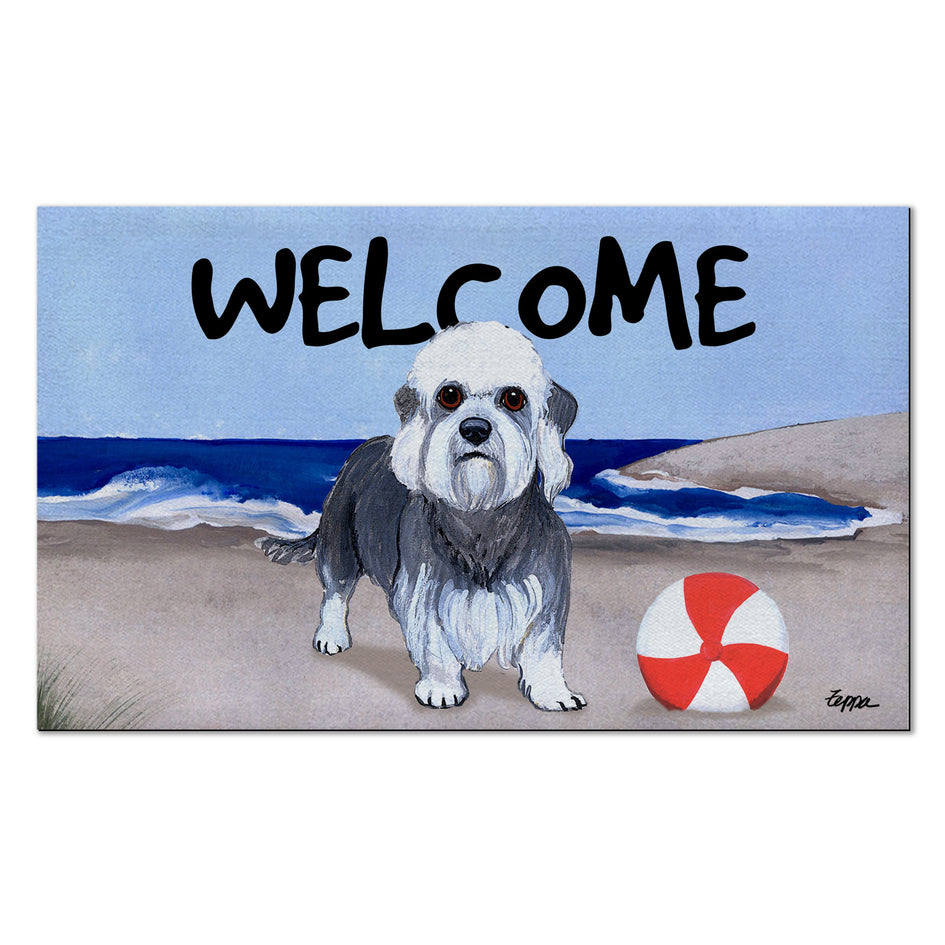 Dandi Dinmont Terrier Welcome Mat