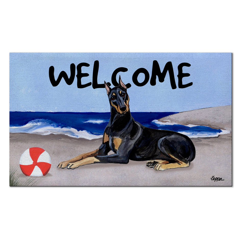 Doberman Pinscher Welcome Mat