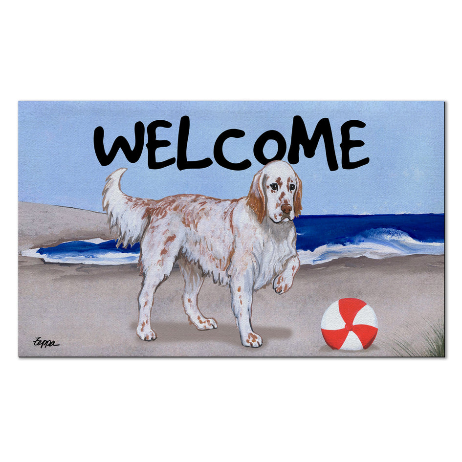 English Setter Welcome Mat