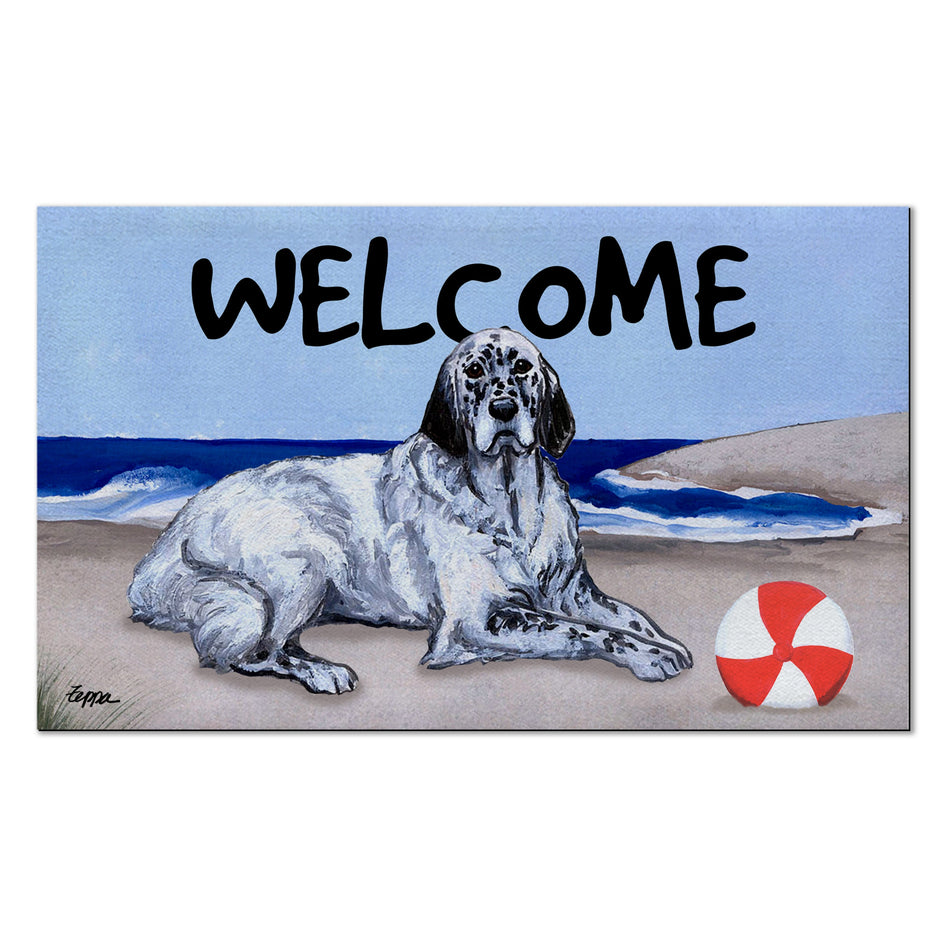 English Setter Welcome Mat