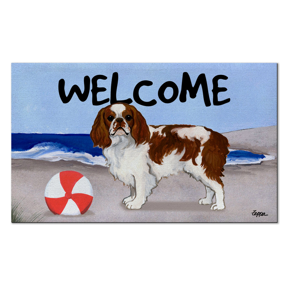 English Toy Spaniel Welcome Mat