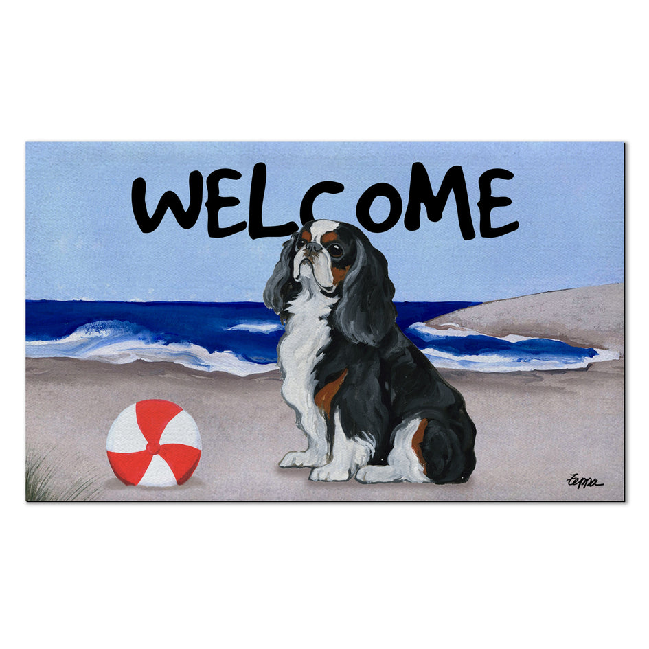 English Toy Spaniel Welcome Mat