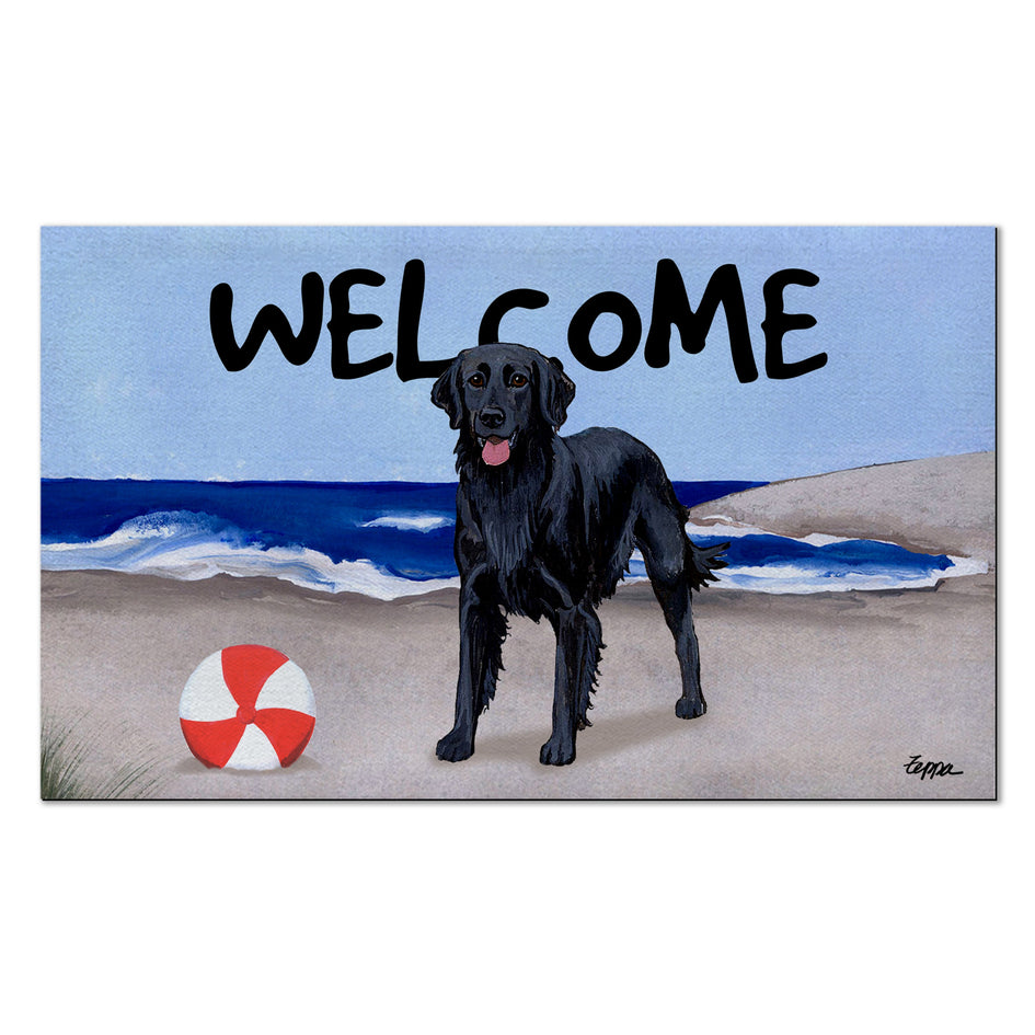 Flat-Coated Retriever Welcome Mat