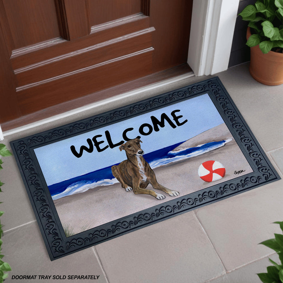 Greyhound Welcome Mat AKC Shop - Main Image