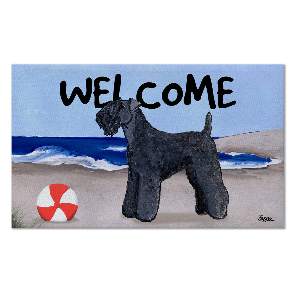 Kerry Blue Terrier Welcome Mat