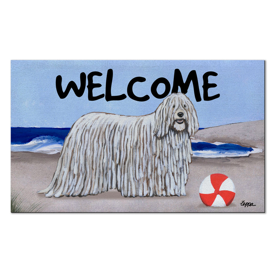 Komondor Welcome Mat