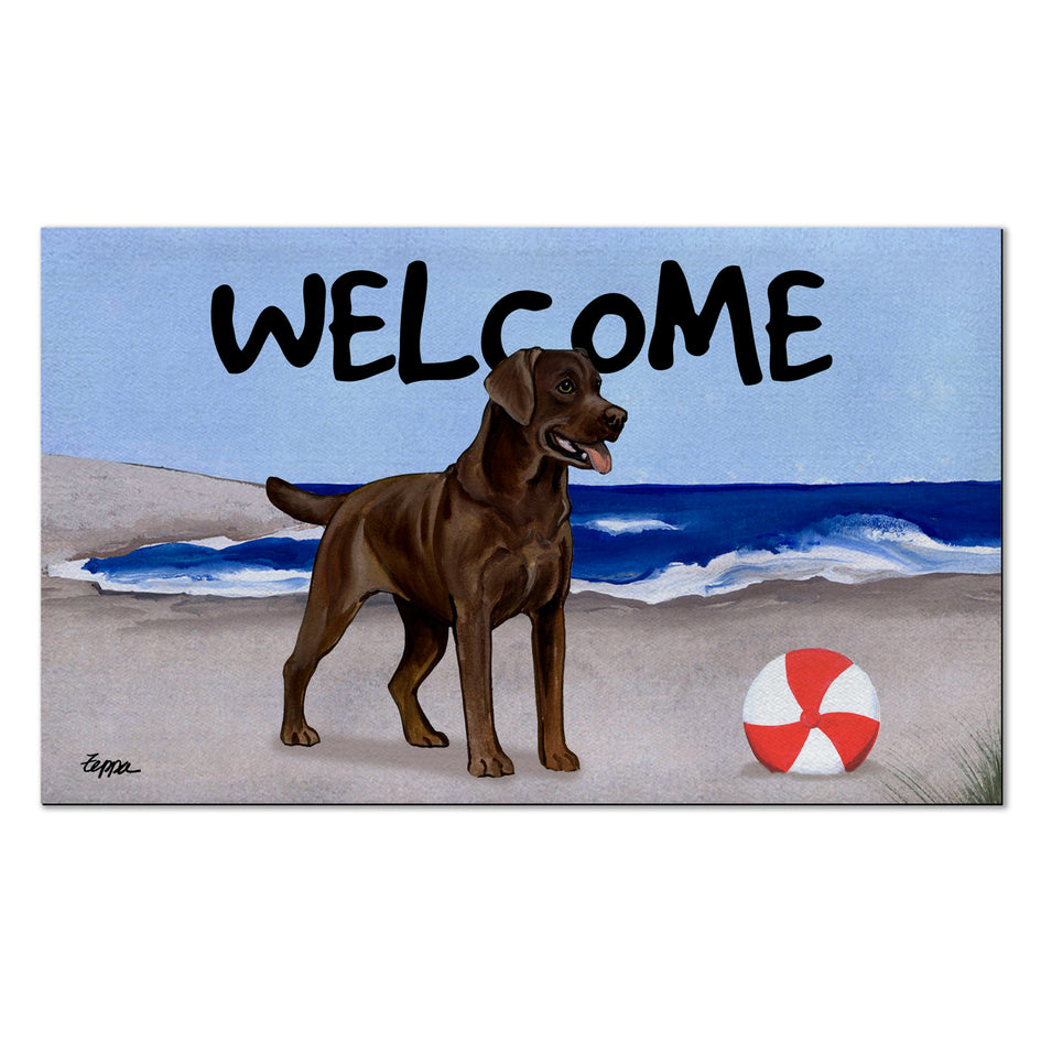 Labrador Retriever Scenic Welcome Mat