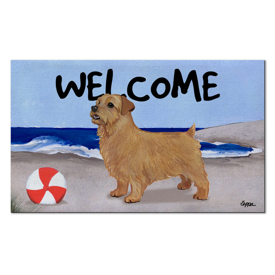 Norfolk Terrier Welcome Mat