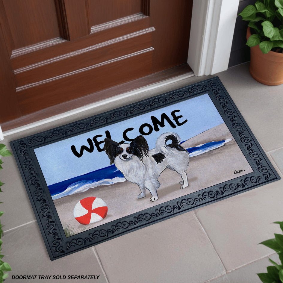 Papillon Welcome Mat