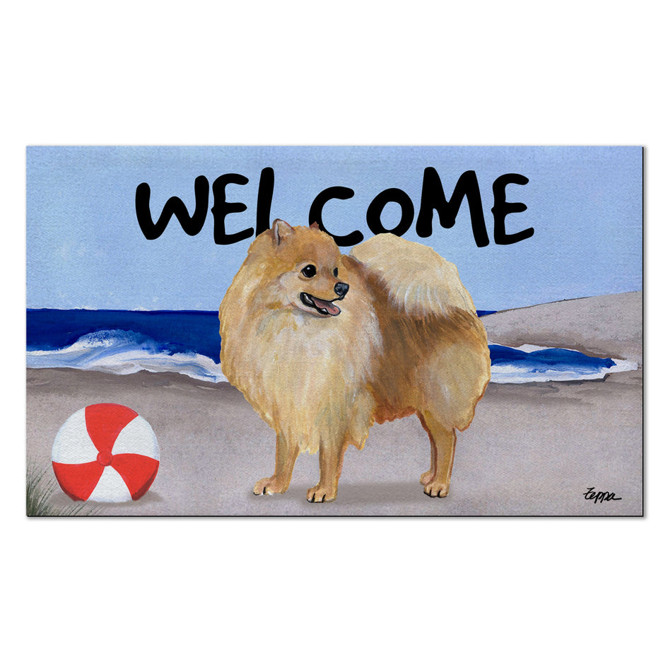 Pomeranian Welcome Mat