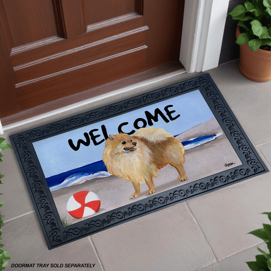 Pomeranian Welcome Mat