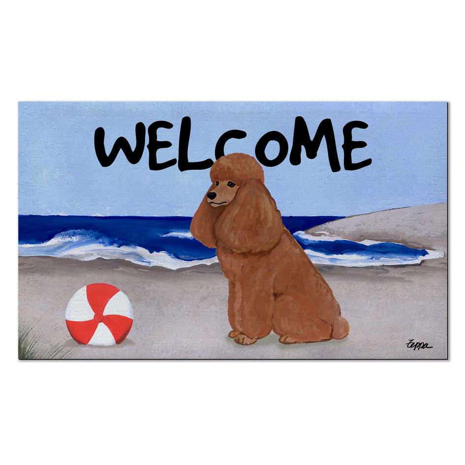 Poodle Welcome Mat