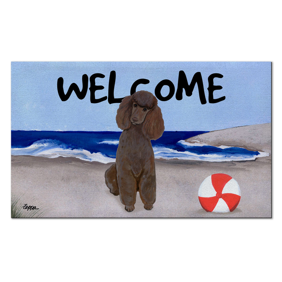 Poodle Welcome Mat