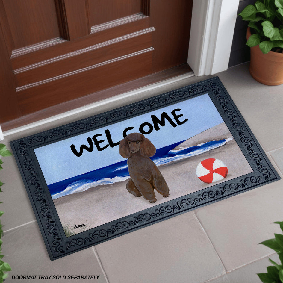 Poodle Welcome Mat