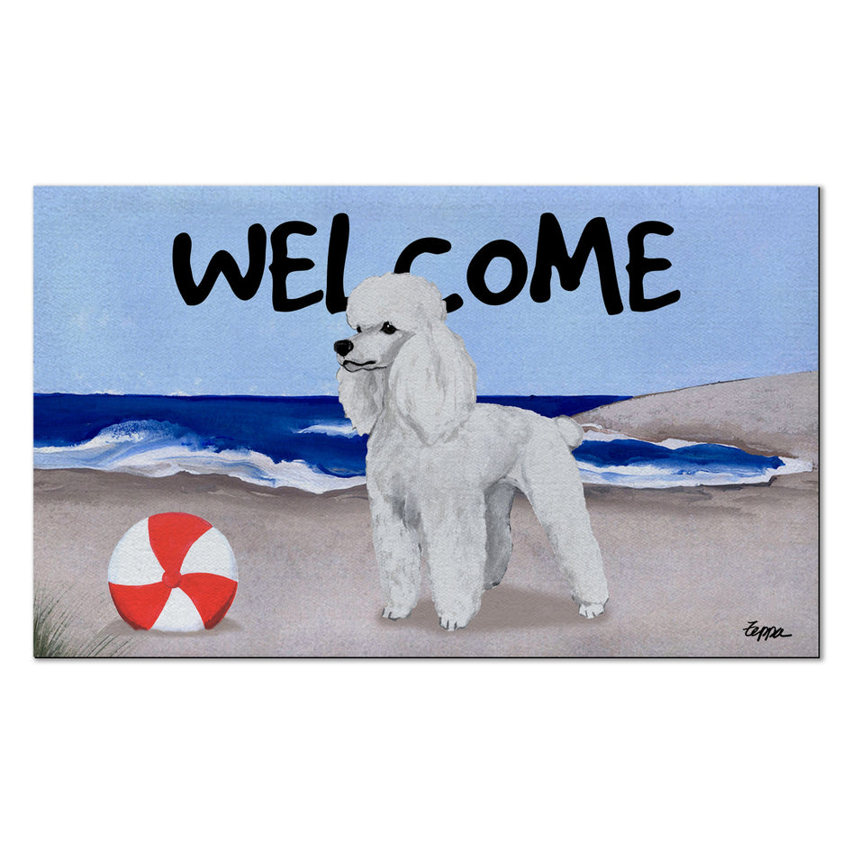 Poodle Welcome Mat